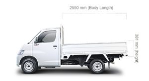Daihatsu Steel Cargo Dimension 1