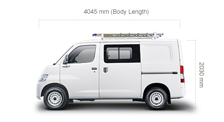 Daihatsu Semi Panel Utility Van Dimension 1