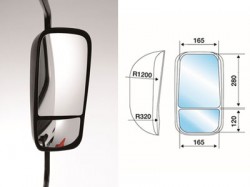 Hino 300 Series Door Mounted Outer Mirror